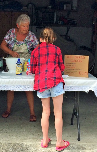 Fabulous crepes at the duck races...